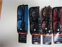 (4) Reading Glasses With Cases- +4.00