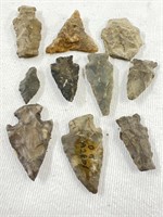 10 Arrowheads from the New York area from Civil