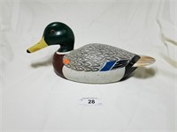 Signed Vintage Duck Decoy