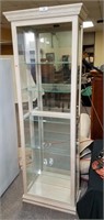 6 Shelf Lighted Trinket Cabinet, 75" Tall