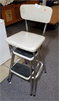 Cute Combination Chair and Step Stool, 34" Tall