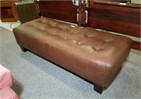 Nice Leather Bench, 5' Long & 16" High
