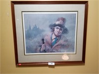 Signed & Numbered Print by Borden, 30" Long