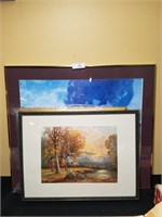 Pair of Signed Still Life Prints and Extra Frame