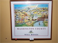 Washington County Print by Will Moses, 27" Long