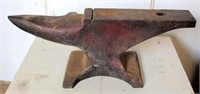 Large Anvil (no markings) solid, very heavy, 23" l x 3 1/2" w x 8 1/2" h