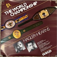 The World Championship Hagler vs Hearns Poster