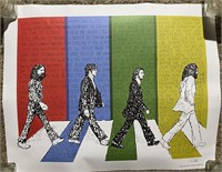 "The Beatles" Word Art Print