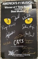 CATS Musical Cast Signed Theater Broadway Poster