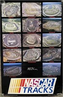 NASCAR Tracks Aerial Views Poster