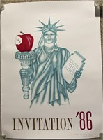 Statue of Liberty Invitation Taste The Apple ‘86