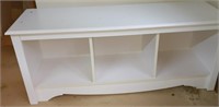 White Storage Bench 48x16"