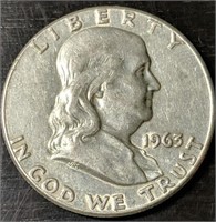 1963-P Franklin Half Dollar
