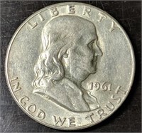 1961-P Franklin Half Dollar