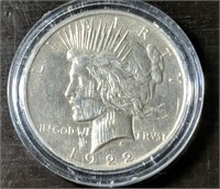 1922-D Peace Dollar - Encased