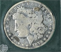 1879 Morgan Silver Dollar -Encased