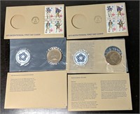 Lot of 2 1975 Bicentennial First Day Covers&Medals