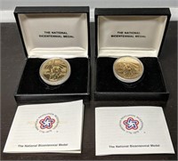 Lot of 2 1976 National Bicentennial Medals