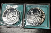 Lot of 2 1993 New Queensland Mint Dinosaur Coins