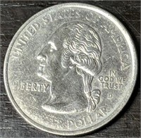 2002-D Indiana State Quarter w/ Clad Error