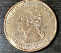 1999-D Connecticut State Quarter w/Clad Error