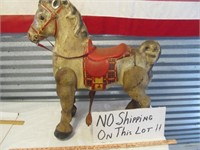 Mobo Cast Metal Child's Ride On Horse Circa 1940's
