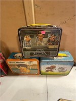3 Vintage Metal Lunchboxes