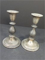 Silver Plate Candle Sticks