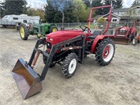 Jinma 284 4x4 Tractor w/ Loader, Needs Repairs
