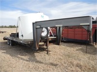 1996 Titan Mfg 9' x 24' GN Flatbed Trailer