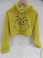 2 DR. SEUSS GRINCH HOODED CROP TOPS SIZE XSMALL