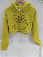 4 DR. SEUSS GRINCH HOODED CROP TOP SIZE SMALL