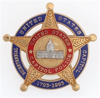BICENTENNIAL UNITED STATES CAPITOL POLICE BADGE