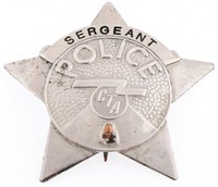 CHICAGO TRANSIT AUTHORITY POLICE SERGEANT BADGE NO
