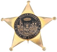 CHICAGO ILLINOIS CHIEF BOILER INSPECTOR BADGE