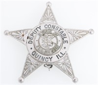 QUINCY ILLINOIS DEPUTY CONSTABLE BADGE