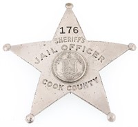 COOK CO. ILLINOIS SHERIFF'S JAIL OFFICER BADGE NO.