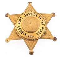 COOK COUNTY ILLINOIS JUSTICE OF THE PEACE BADGE
