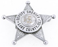LAKE COUNTY ILLINOIS DEPUTY SHERIFF BADGE