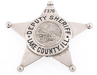 LAKE COUNTY ILLINOIS DEPUTY SHERIFF BADGE NO. F370