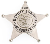 LAKE COUNTY ILLINOIS DEPUTY SHERIFF BADGE NO. C610