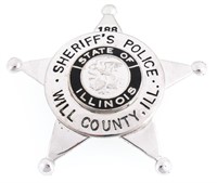 WILL COUNTY ILLINOIS SHERIFF'S POLICE BADGE NO. 18