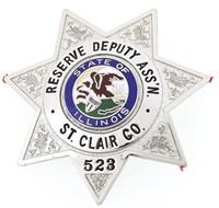 ST. CLAIR IL RESERVE DEPUTY ASSOCIATION BADGE NO.
