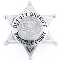 WINNEBAGO COUNTY ILLINOIS DEPUTY SHERIFF BADGE