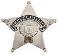 CHICAGO ILLINOIS DEPUTY BAILIFF BADGE NO. 54