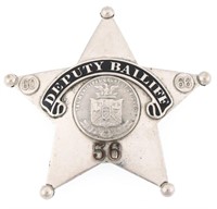 CHICAGO ILLINOIS DEPUTY BAILIFF BADGE NO. 56