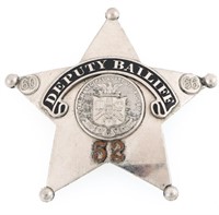 CHICAGO ILLINOIS DEPUTY BAILIFF BADGE NO. 52