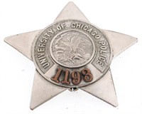 UNIVERSITY OF CHICAGO POLICE BADGE NO. 1198