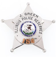 ILLINOIS POLICE RESERVES BADGE NO. 154 NAMED