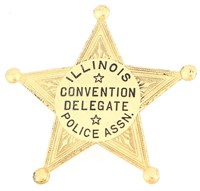 ILLINOIS POLICE ASSN. CONVENTION DELEGATE BADGE
